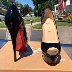 Louboutin Lady Peep Patent Leather